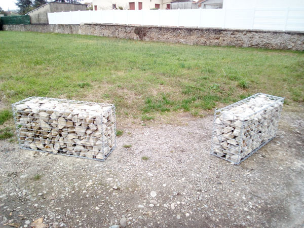 gabions remplis